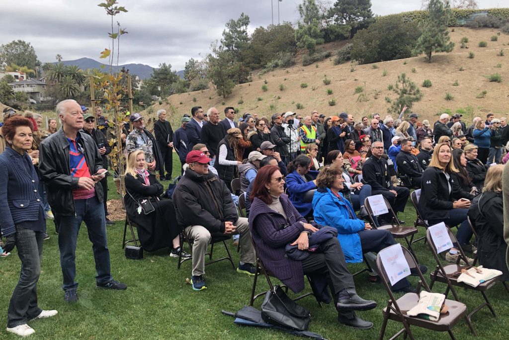 George Wolfberg Park at Potrero Canyon grand opening event, at Potrero Canyon